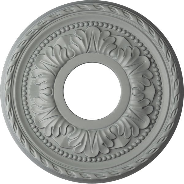 11 3/8"OD x 3 5/8"ID x 7/8"P Palmetto Ceiling Medallion (Fits Canopies up to 4 1/2")