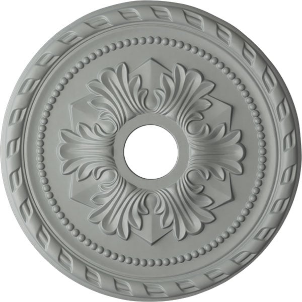 20 7/8"OD x 3 5/8"ID x 1 5/8"P Palmetto Ceiling Medallion (Fits Canopies up to 5")