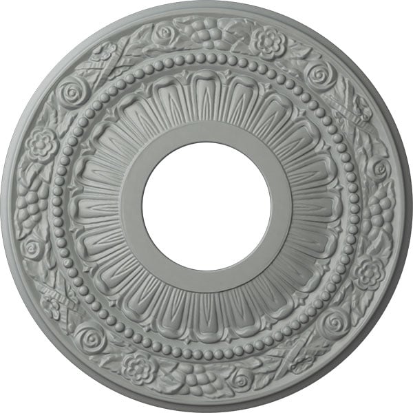 12 1/8"OD x 3 5/8"ID x 7/8"P Nadia Ceiling Medallion (Fits Canopies up to 4 7/8")