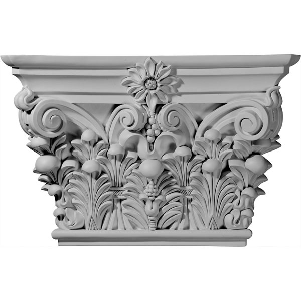 24 1/8"W x 15 7/8"H x 6 3/4"D Acanthus Leaf Capital (Fits Pilasters up to 15 5/8"W x 1 5/8"D)