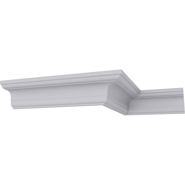SAMPLE - 2 1/4"H x 2 1/4"P x 3 1/4"F x 12"L Jefferson Traditional Smooth Crown Moulding
