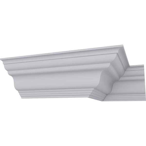 SAMPLE - 3 7/8"H x 3 7/8"P x 5 1/2"F x 12"L Dublin Traditional Smooth Crown Moulding