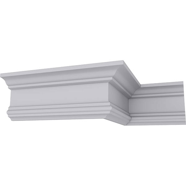 SAMPLE - Holmdel Traditional Smooth Crown Moulding (4" H x 2 1/4" P x 4 1/2" F x 12" L)