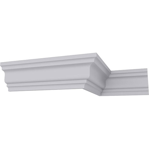 SAMPLE - 3"H x 2"P x 3 5/8"F x 12"L Lisbon Traditional Smooth Crown Moulding