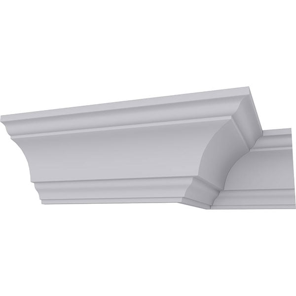 3 1/4"H x 3 1/4"P x 4 1/2"F x 94 1/2"L Salem Traditional Smooth Crown Moulding
