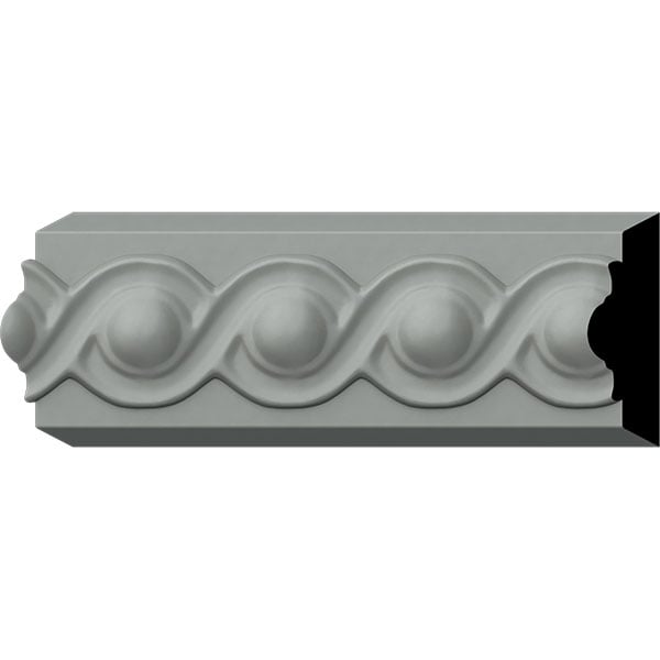 SAMPLE - 2 3/8"H x 3/4"P x 12"L Foster Running Coin Panel Moulding