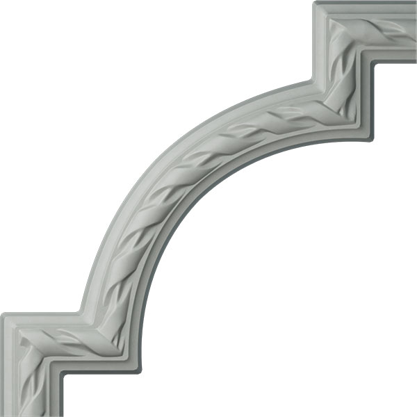 11 3/8"W x 11 3/4"H Jackson French Ribbon Panel Moulding Corner (matches moulding PML01X00JA)