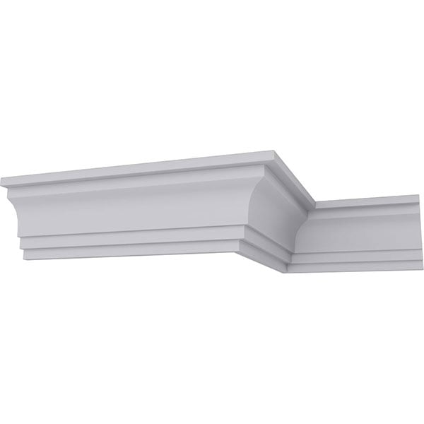 3"H x 2"P x 3 5/8"F x 94 1/2"L Traditional Smooth Crown Moulding
