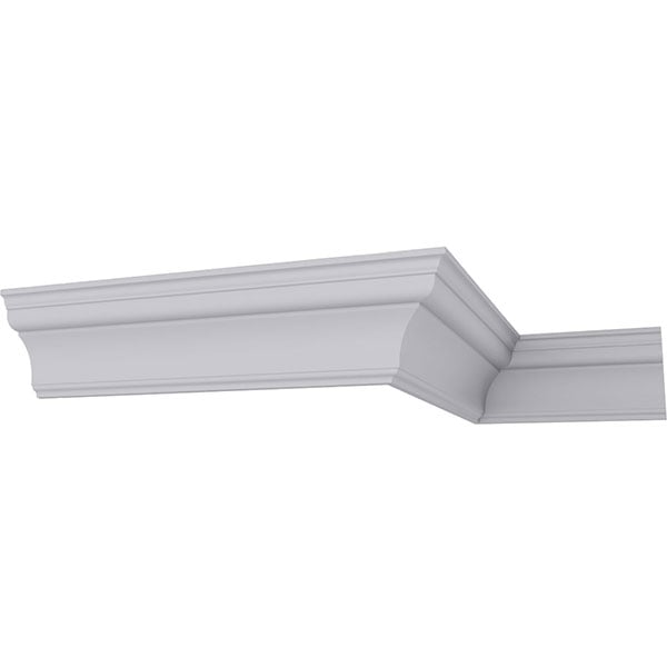 5 1/2"H x 3 7/8"P x 6 3/4"F x 94 1/2"L Traditional Smooth Crown Moulding