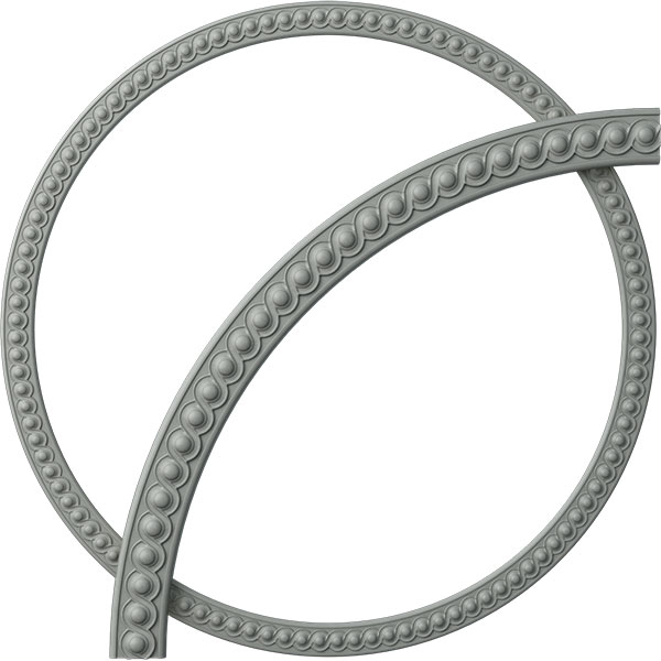 64 1/2"OD x 58"ID x 3 1/4"W x 1"P Hillsborough Running Coin Ceiling Ring (1/4 of complete circle)