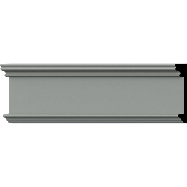 3 1/8"H x 5/8"P x 94 1/2"L Pierced Moulding Backplate, fits Pierced Moulding Heights 2" and under
