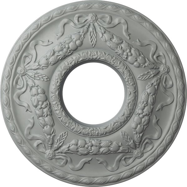 22 1/8"OD x 7 1/4"ID x 1 3/4"P Hurley Ceiling Medallion (Fits Canopies up to 7 1/4")