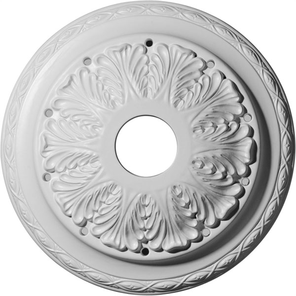 13 3/4"OD x 2 3/4"ID x 3"P Asa Ceiling Medallion (Fits Canopies up to 4 1/2")