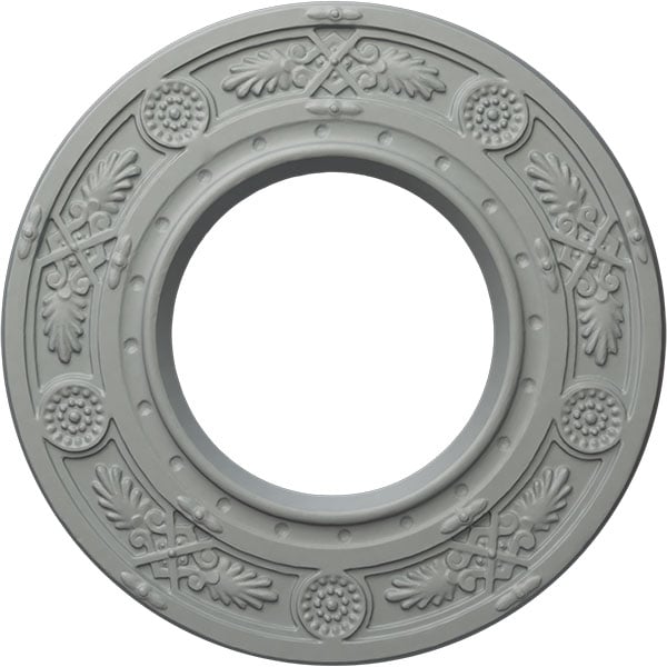 8"OD x 3 7/8"ID x 1/2"P Daniela Ceiling Medallion (Fits Canopies up to 3 7/8")