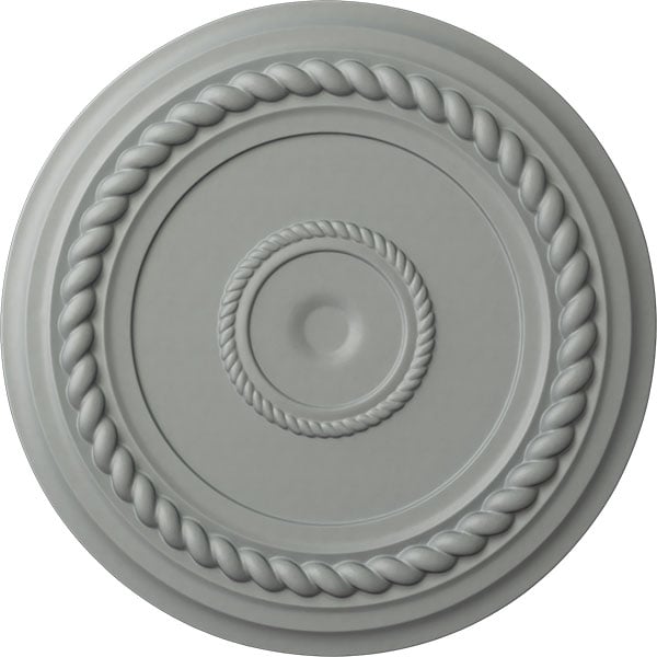 19 5/8"OD x 1 1/2"P Alexandria Rope Ceiling Medallion (Fits Canopies up to 4 5/8")