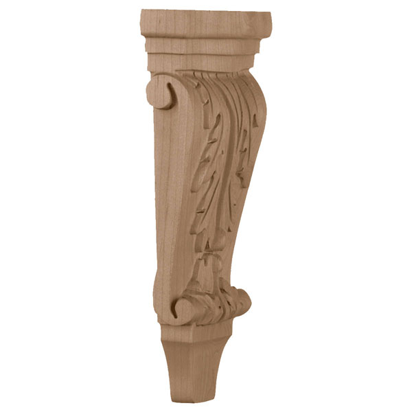 4 3/4"W x 1 3/4"D x 10"H, Small Acanthus Pilaster Corbel