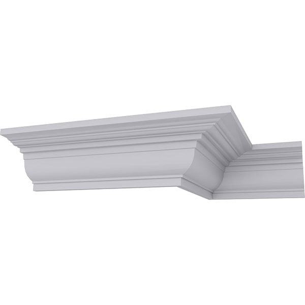 SAMPLE - 3"H x 3 1/2"P x 4 3/8"F x 12"L Bedford Smooth Crown Moulding
