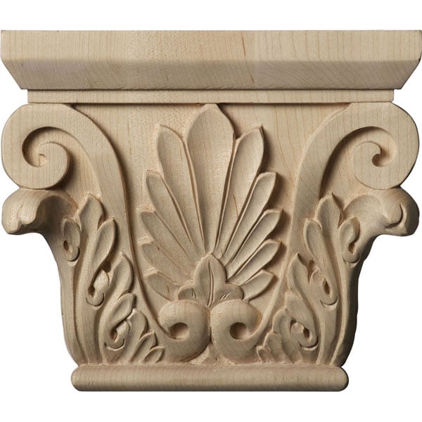 6 1/2"W x 4 3/8"BW x 2 1/2"D x 5 1/2"H Small Chesterfield Capital (Fits Pilasters up to 3 7/8"W x 1"D)