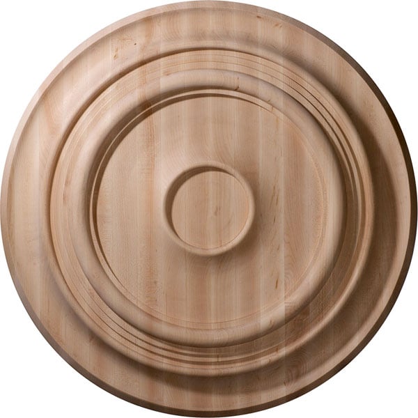 24"OD x 2 1/4"P Carved Traditional Ceiling Medallion, Maple (Fits Canopies up to 4 5/8")