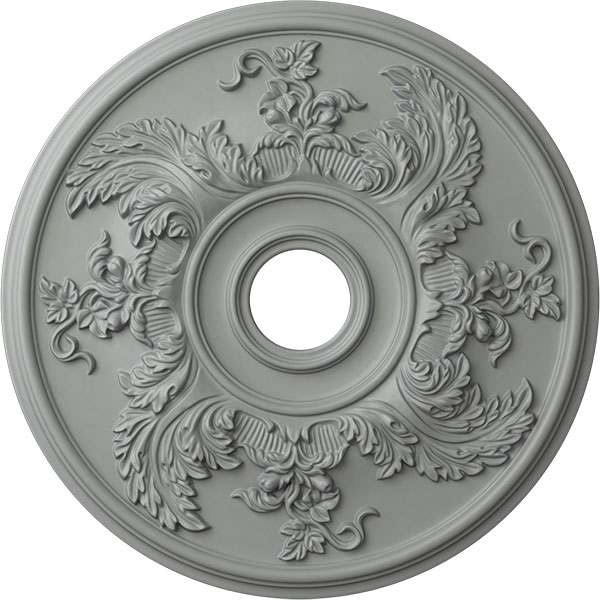 23 5/8"OD x 4 5/8"ID x 1 7/8"P Acanthus Twist Ceiling Medallion (Fits Canopies up to 8 3/8")