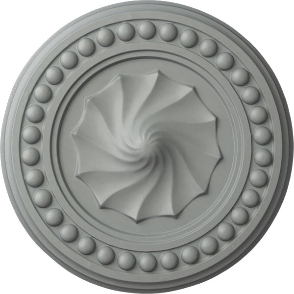 15 3/4"OD x 2"P Foster Shell Ceiling Medallion (Fits Canopies up to 9 5/8")