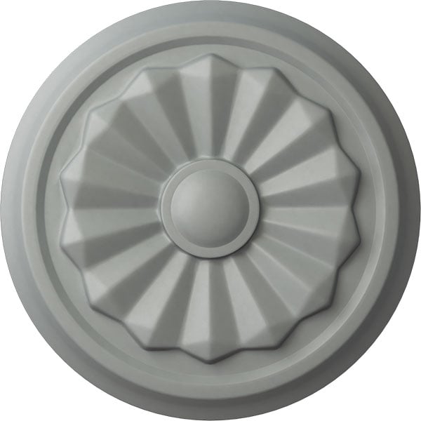 7 7/8"OD x 1 1/8"P Olivia Ceiling Medallion (Fits Canopies up to 2 1/8")