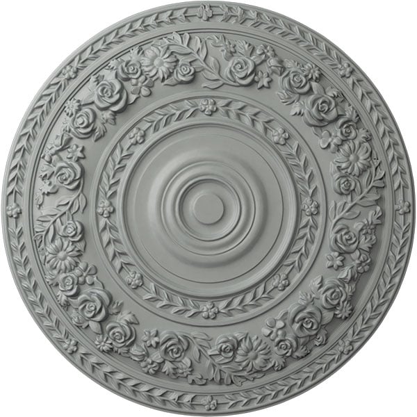 33 7/8"OD x 2 3/8"P Rose Ceiling Medallion (Fits Canopies up to 13 1/2")