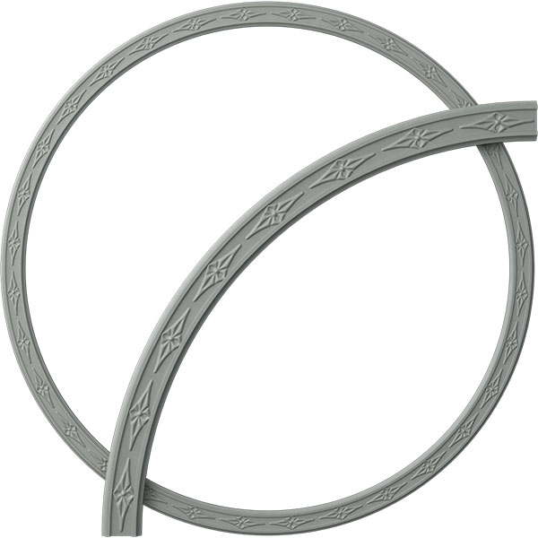 39"OD x 35 1/2"ID x 1 3/4"W x 1/2"P Sofia Ceiling Ring (1/4 of complete circle)