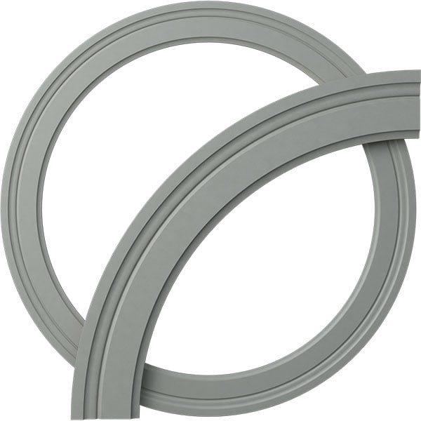 29 3/4"OD x 23 3/4"ID x 3"W x 3/8"P Monique Ceiling Ring (1/4 of complete circle)