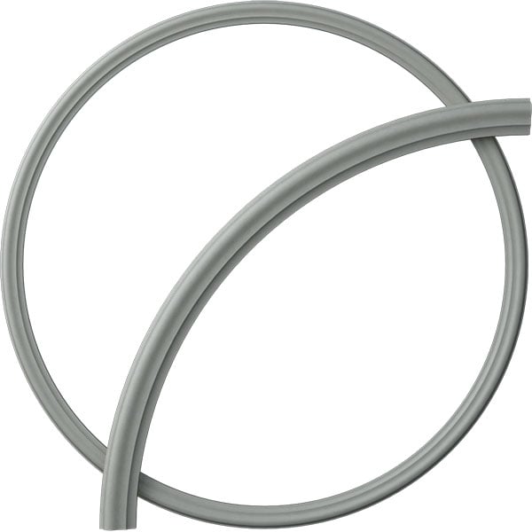 38 1/2"OD x 35 1/4"ID x 1 5/8"W x 3/4"P Oxford Ceiling Ring (1/4 of complete circle)
