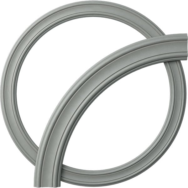 36 1/2"OD x 30 1/4"ID x 3 1/8"W x 3/4"P Pierced Ceiling Ring (1/4 of complete circle)