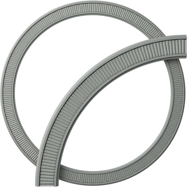 39 1/2"OD x 33 1/4"ID x 3 1/8"W x 5/8"P Nevio Ceiling Ring (1/4 of complete circle)
