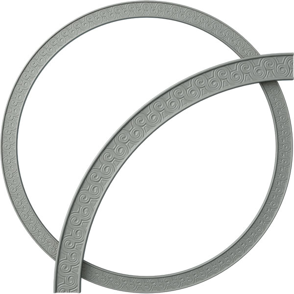44 1/2"OD x 39 1/4"ID x 2 3/4"W x 5/8"P Bedford Ceiling Ring (1/4 of complete circle)