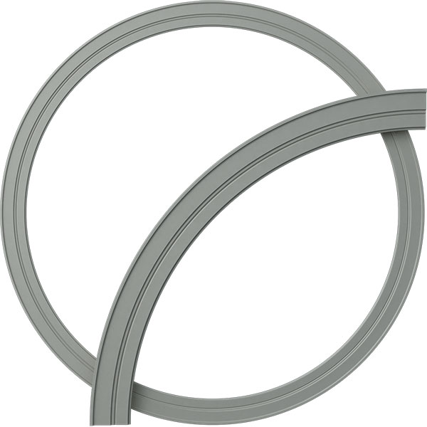84 3/4"OD x 74 1/4"ID x 5 1/4"W x 1"P Milton Ceiling Ring (1/4 of complete circle)