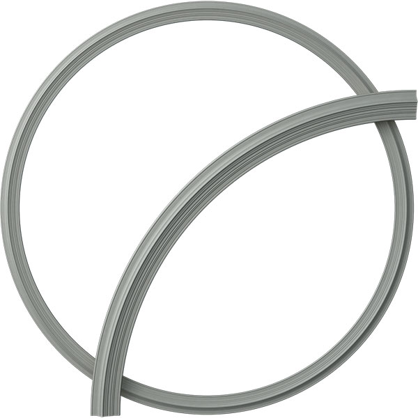 87 1/2"OD x 79 1/4"ID x 4 1/8"W x 1 1/2"P Legacy Ceiling Ring (1/4 of complete circle)