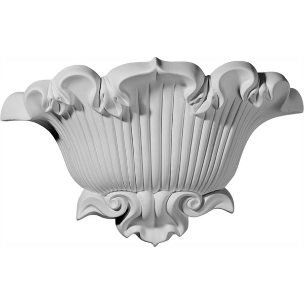 15"W x 4 5/8"D x 9 5/8"H, Shell Sconce