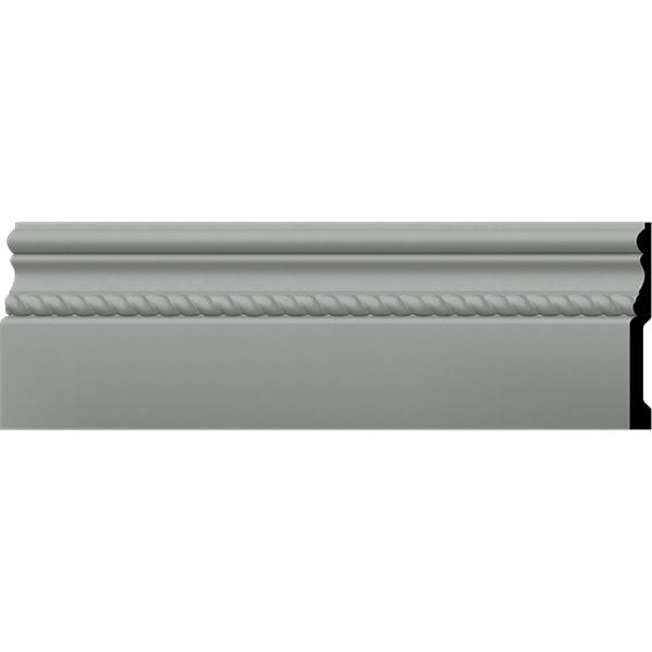 6"H x 5/8"P x 94 1/2"L Oslo Rope Baseboard Moulding