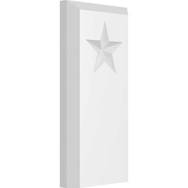 Standard Foster Star Plinth Block With Beveled Edge