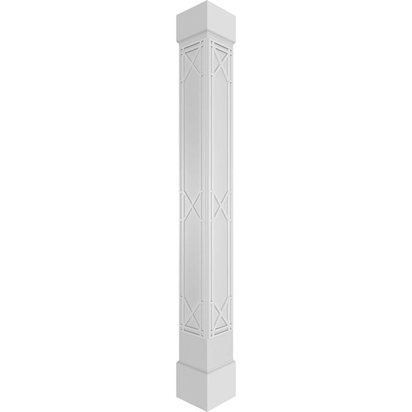 Craftsman Classic Square Non-Tapered Bungalow Fretwork Column