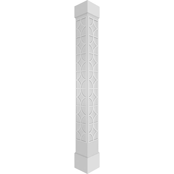 Craftsman Classic Square Non-Tapered Magnolia Fretwork Column