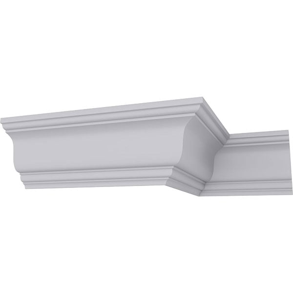 SAMPLE - Traditional Smooth Crown Moulding (3 3/4"H x 2 3/4"P x 4 5/8"F x 12"L)