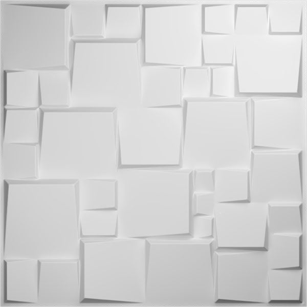 19 5/8"W x 19 5/8"H Modern Square EnduraWall Decorative 3D Wall Panel