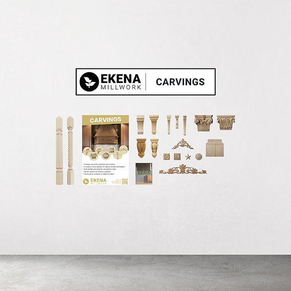 Ekena Millwork Display Kit for Wood Carvings