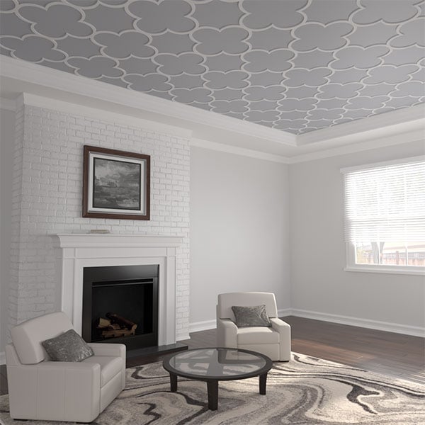 Woodall Decorative Fretwork Ceiling Panels in Architectural Grade PVC