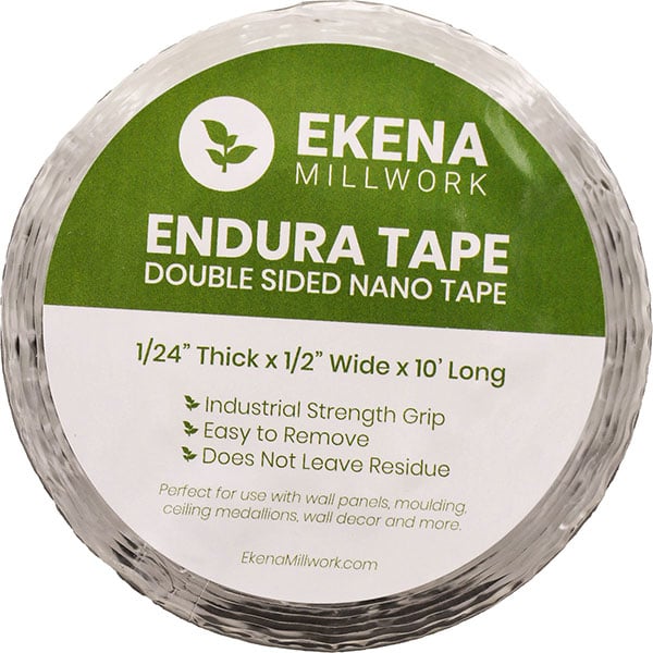 Endura Tape: Double-Sided Heavy-Duty Nano Tape 1/24"T x 1/2"W x 10'L