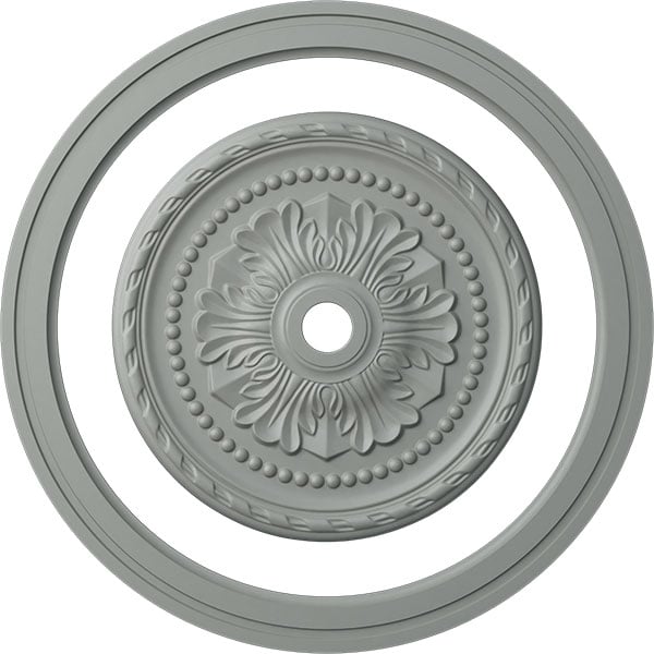 47 1/2"OD x 39 1/4"ID Ceiling Ring with 31 1/2"OD Ceiling Medallion Palmetto Light Accent Kit