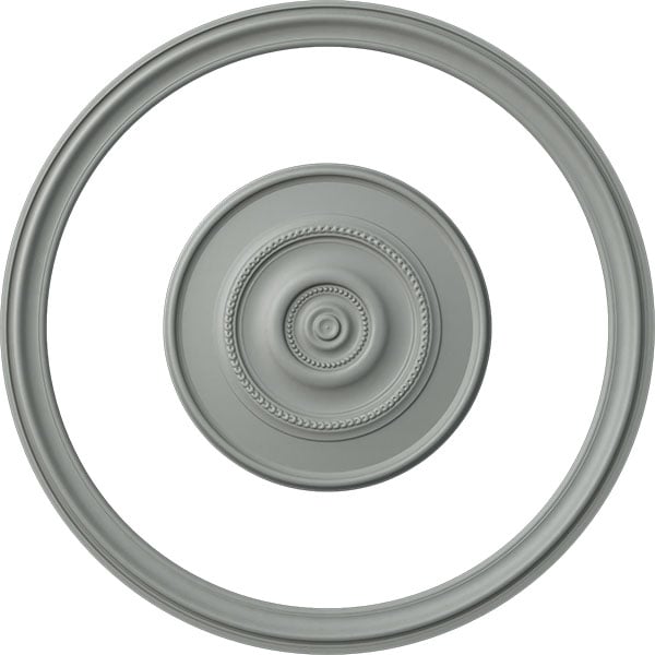 59 1/2"OD x 51 1/2"ID Ceiling Ring with 30"OD Ceiling Medallion Dylar Light Accent Kit