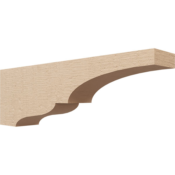 Series 3 Thin Asheboro TimberThane Faux Wood Corbel, Primed