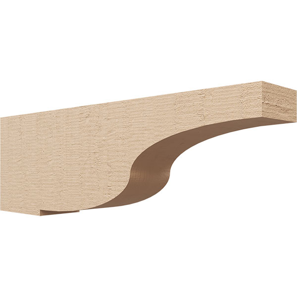 Series 3 Thin Van Buren TimberThane Faux Wood Corbel, Primed