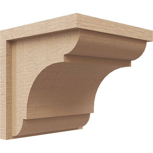 Series 1 Wide Bryant TimberThane Faux Wood Corbel, Primed